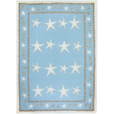 HOMEFIRES Homefires PP-AJR014C Starfish Scatter Rug; 3 x 5 ft. PP-AJR014C